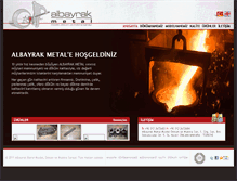 Tablet Screenshot of albayrakmetal.com